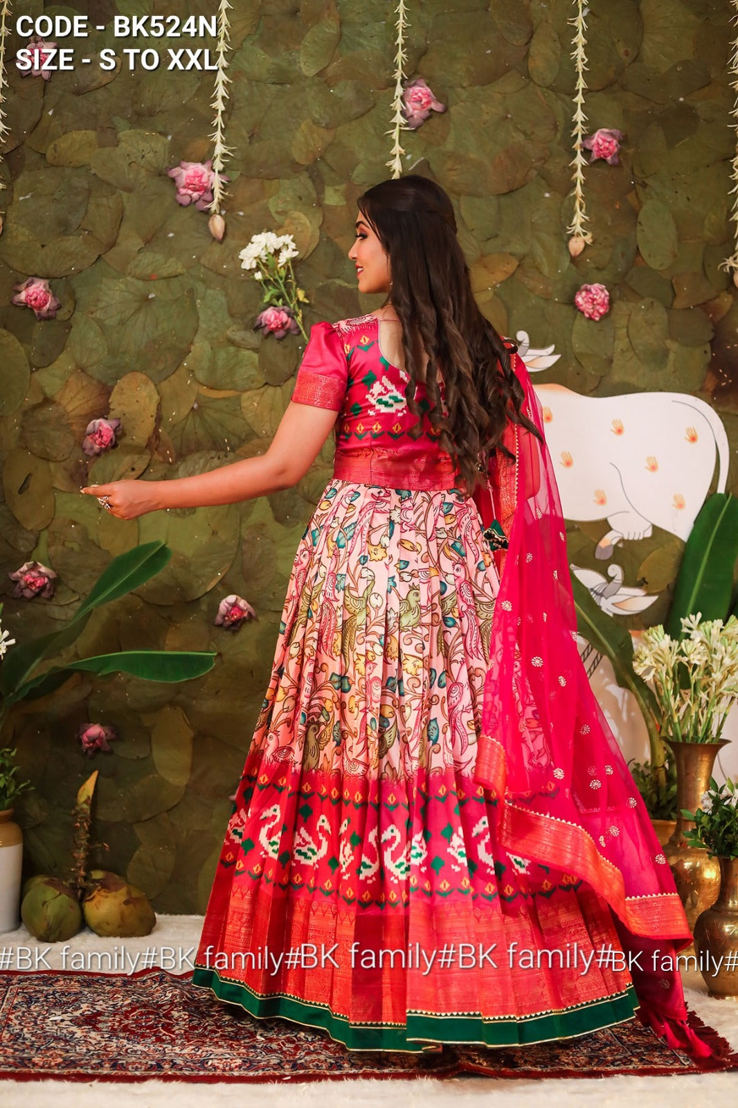 Buy Kalamkari Print Banaras Pattu Floorlength Frocks/ Long Frock/ Partywear  Indian Dress/ Online in India - Etsy