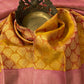 Mango yellow 2g gold - wedding silk - soft silk saree - silk mark certified