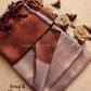 Gray and coffee brown - Pure kubera pattu saree