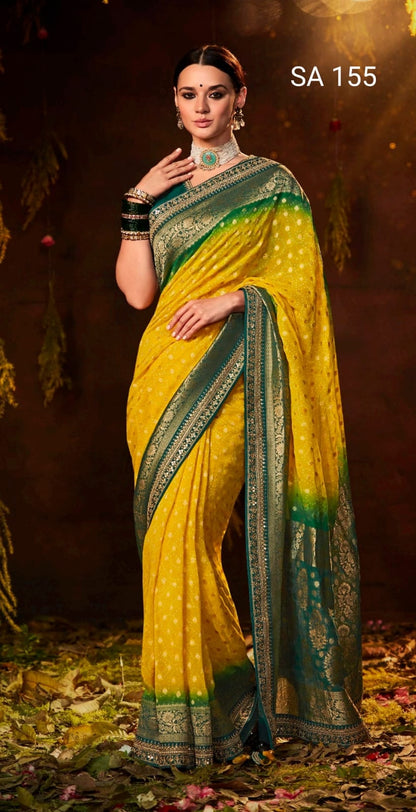 SIlk Georgette saree