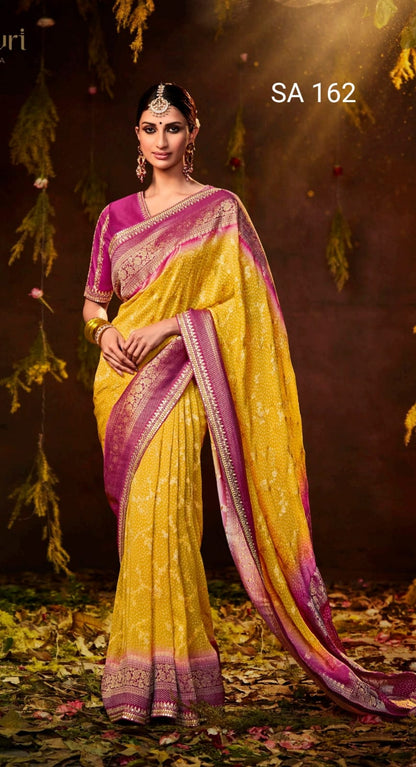 SIlk Georgette saree