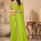 Apple green silk saree Designer saree, party wear, wedding wear saree, luxury designer saree