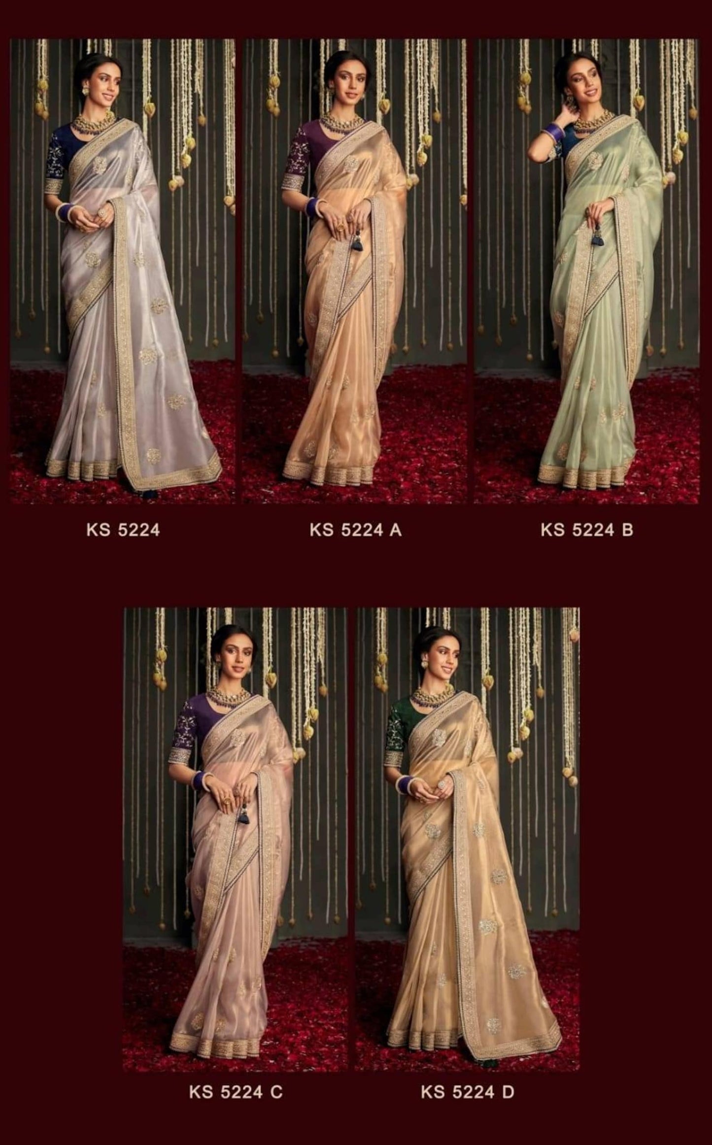 Kimora Fashion Kajal and Kimora Hits soft Tissue silk with Embroidary work - party wear saree