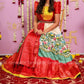 Kalamkari Pattu gown - indian traditional dress - party wear gown - floor length gown - pattu dress in uk