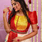Kalamkari Pattu gown - indian traditional dress - party wear gown - floor length gown - pattu dress in uk