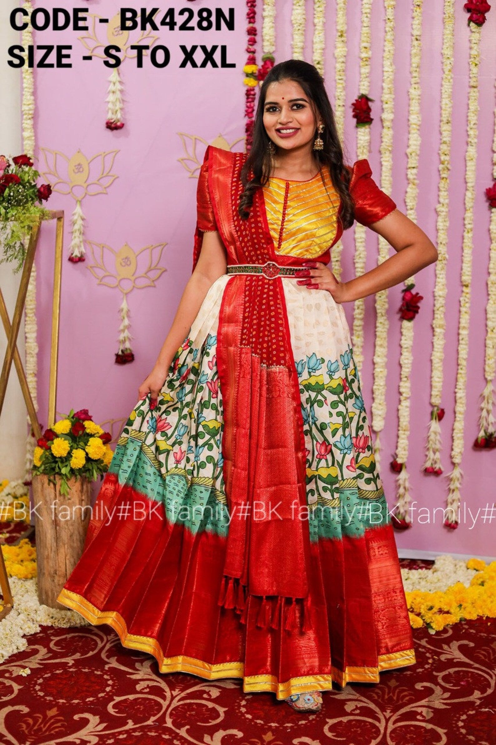How I converted my Pattu saree into dress/princess cut box plated long dress/#diy  #converting #GRWM - YouTube
