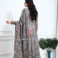 Steel Grey Indian Gown - Long party dresses - ONLY L size avaialbale