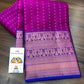 Magenta and bright blue kanchipuram pure silk saree - wedding silk - pure silk saree - silk mark certified, saree for women in uk