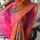 Peacock design pure uppada silk saree