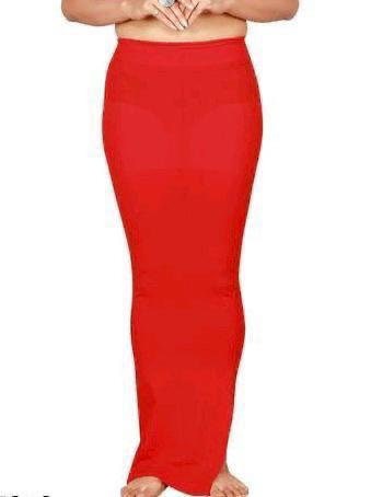 Women Microfiber Saree Shapewear Petticoat Waist Trimmer Thigh Slimmer - Side Slit in Stitched Petticoat