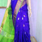 Uppada light weight blue and apple green saree - Uk sarees
