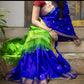 Uppada light weight blue and apple green saree - Uk sarees