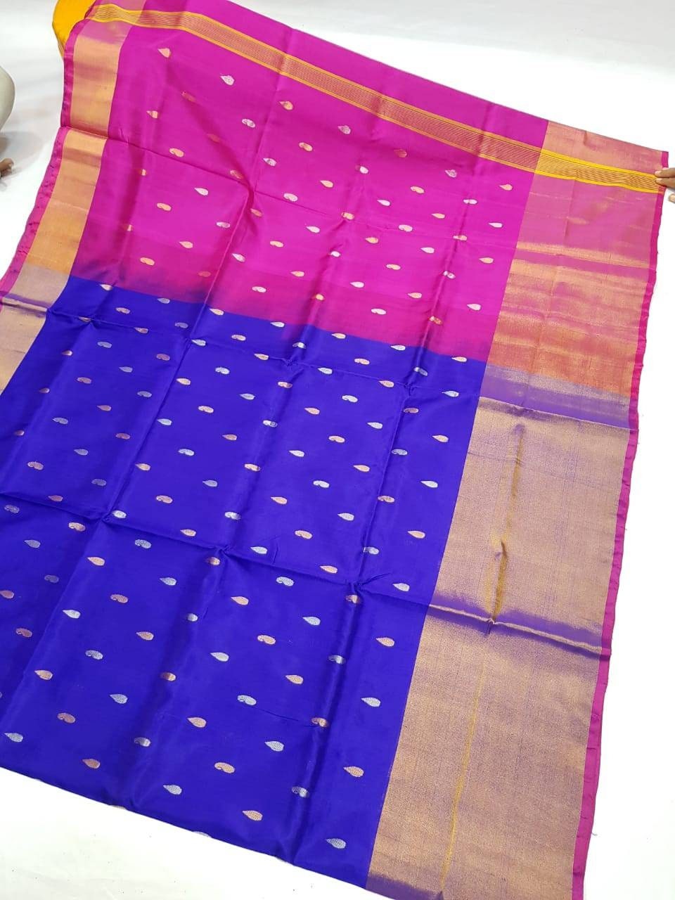 Uppada soft silk big border saree