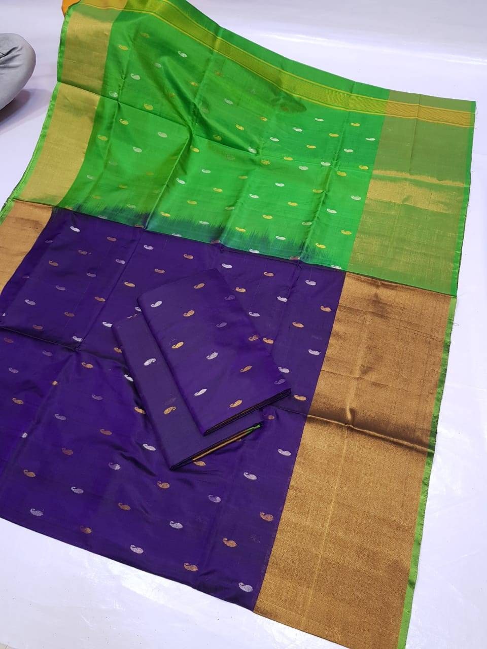 Uppada soft silk big border saree