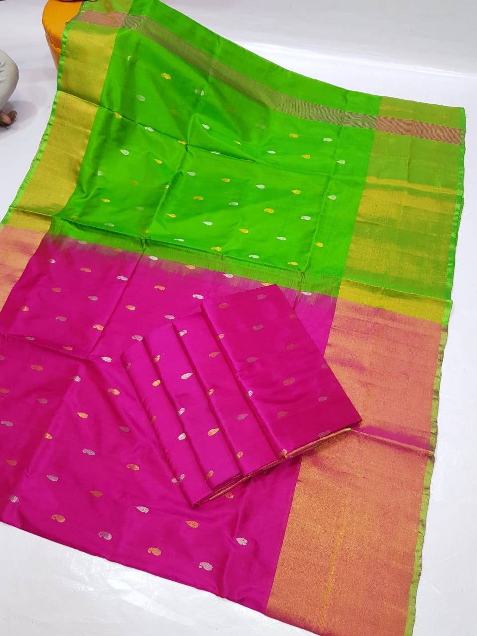 Uppada soft silk big border saree