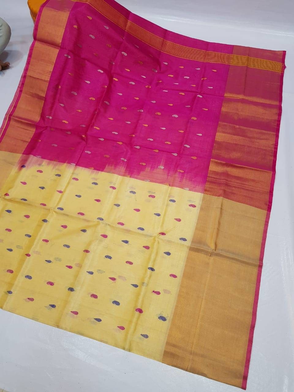 Uppada soft silk big border saree