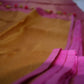 Pink Linen handloom saree - Linen Pure Tissue saree - Saree UK