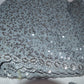 Silver color sequin sari Designer sequins saree in georgette - party wear saree - wedding saree, saree for women in UK