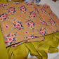 Red Velvet Chiffon Saree Printed Saree - Partywear saree - saree for women saree for Christmas