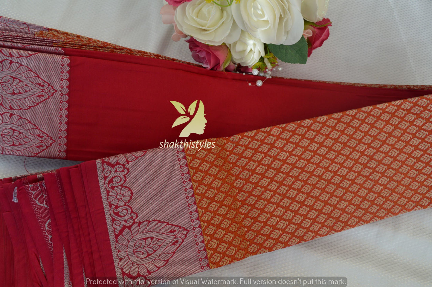 Semi silk silver weaving all over saree - wedding budget frendly saree - bridal saree - saree for women