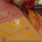Yellow and Red Banarasi Art Silk Saree  - Women saree -Manjubaa Silk - saree for women in UK