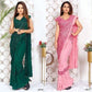 Sparkly Gray - One Minute Saree, ready to wear sarees, party wear saree, wedding saree saree for Christmas