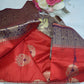 Charming  red and blue woven banaras traditional saree - Women saree -Manjubaa Silk - saree for women in UK