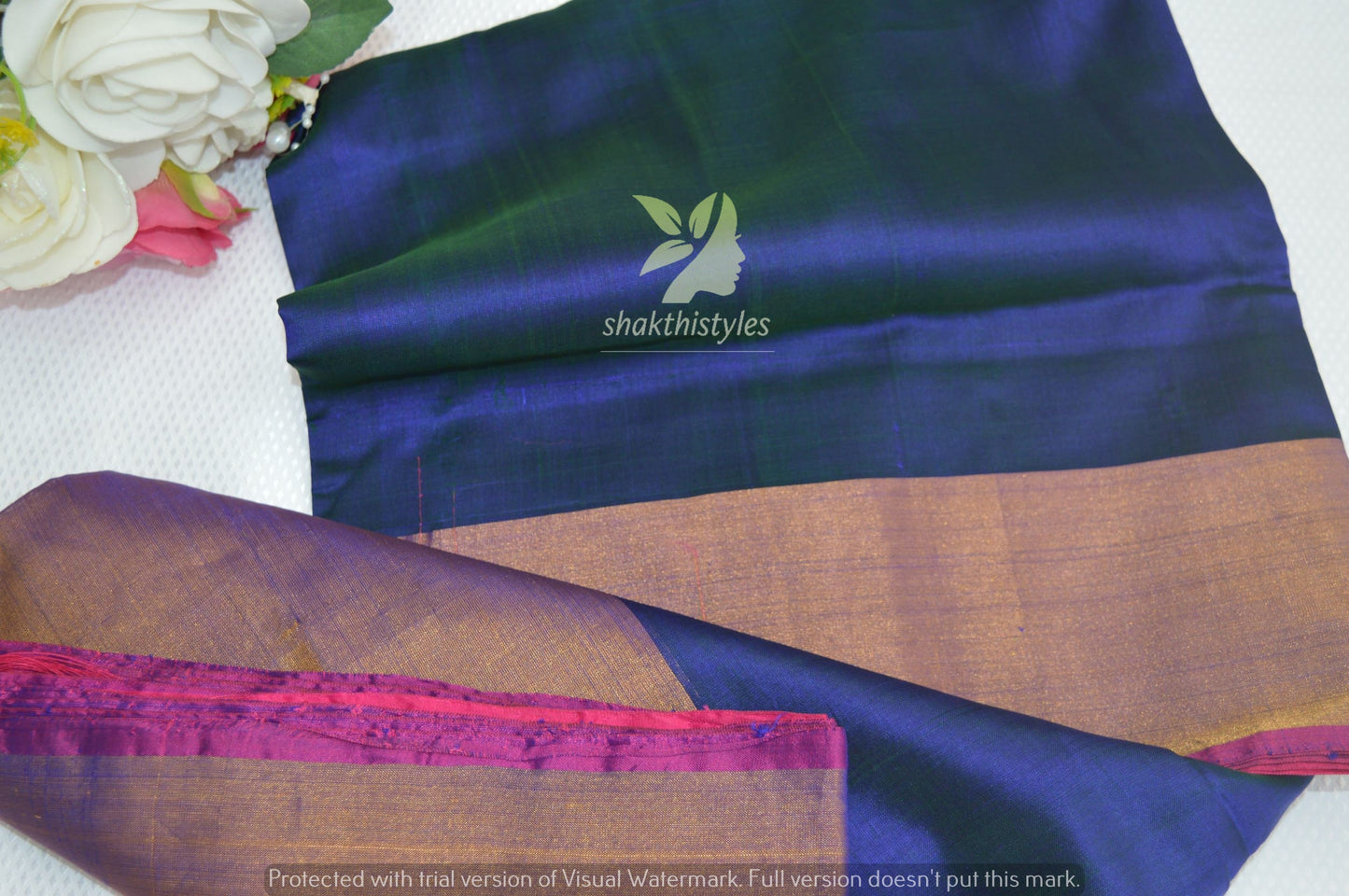 Blue and Pink Uppada Silk Pattu Saree, Wedding Saree, Pure Uppada Pattu Saree, handwoven silk saree, two tone saree for woman
