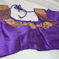 Clearence Aari work readymade saree bloude, purple saree blouse
