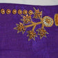 Clearence Aari work readymade saree bloude, purple saree blouse