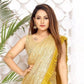 Shimmering yellow - One Minute Saree ready to wear sarees, party wear saree, wedding saree saree for Christmas