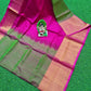 Two tone green with pink Uppada Silk Pattu Saree, Wedding Saree, Pure Uppada Pattu Saree, handwoven silk saree for woman