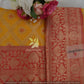Yellow and Red Banarasi Art Silk Saree  - Women saree -Manjubaa Silk - saree for women in UK