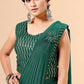 Ready to wear Saree, one minute saree, ready-made saree blouse attached - saree for women in uk