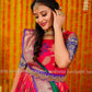 Pattu dress - Banarasi kalamkari gown- pattu gown - lehenga dress