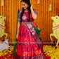 Pattu dress - Banarasi kalamkari gown- pattu gown - lehenga dress