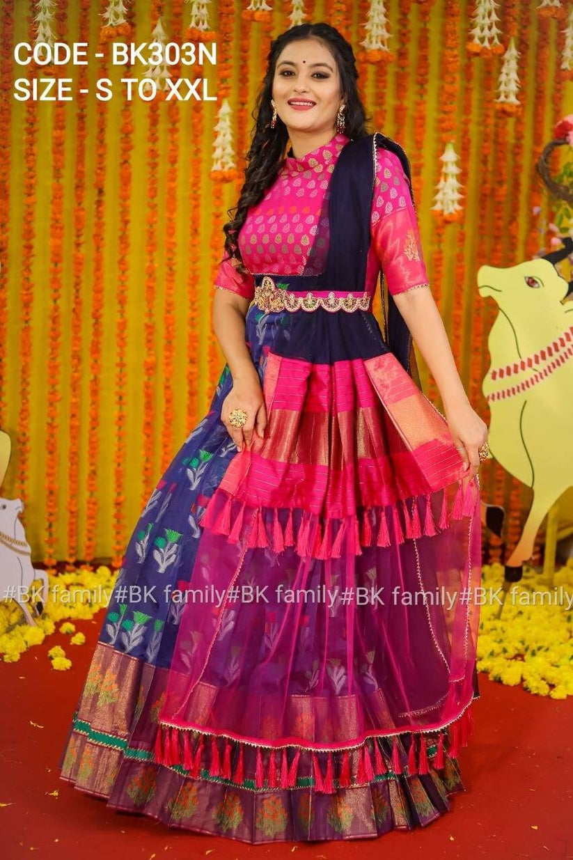 ikkat pattu blouse pieces