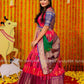 Pattu dress - Banarasi kalamkari gown- pattu gown - lehenga dress