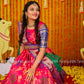 Pattu dress - Banarasi kalamkari gown- pattu gown - lehenga dress