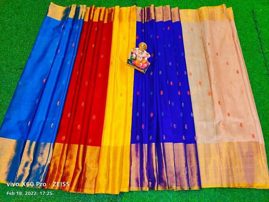 Uppada Silk Pattu Saree, 5 colour nakshatra Wedding Saree, Pure Uppada Pattu Saree, light weight saree - saree for women