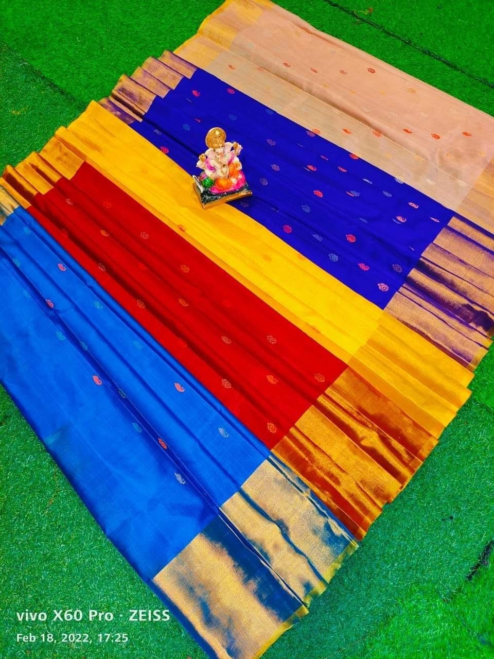 Uppada Silk Pattu Saree, 5 colour nakshatra Wedding Saree, Pure Uppada Pattu Saree, light weight saree - saree for women