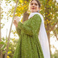 Anarkali designer gown, readymade Rani pink and purple indian gown