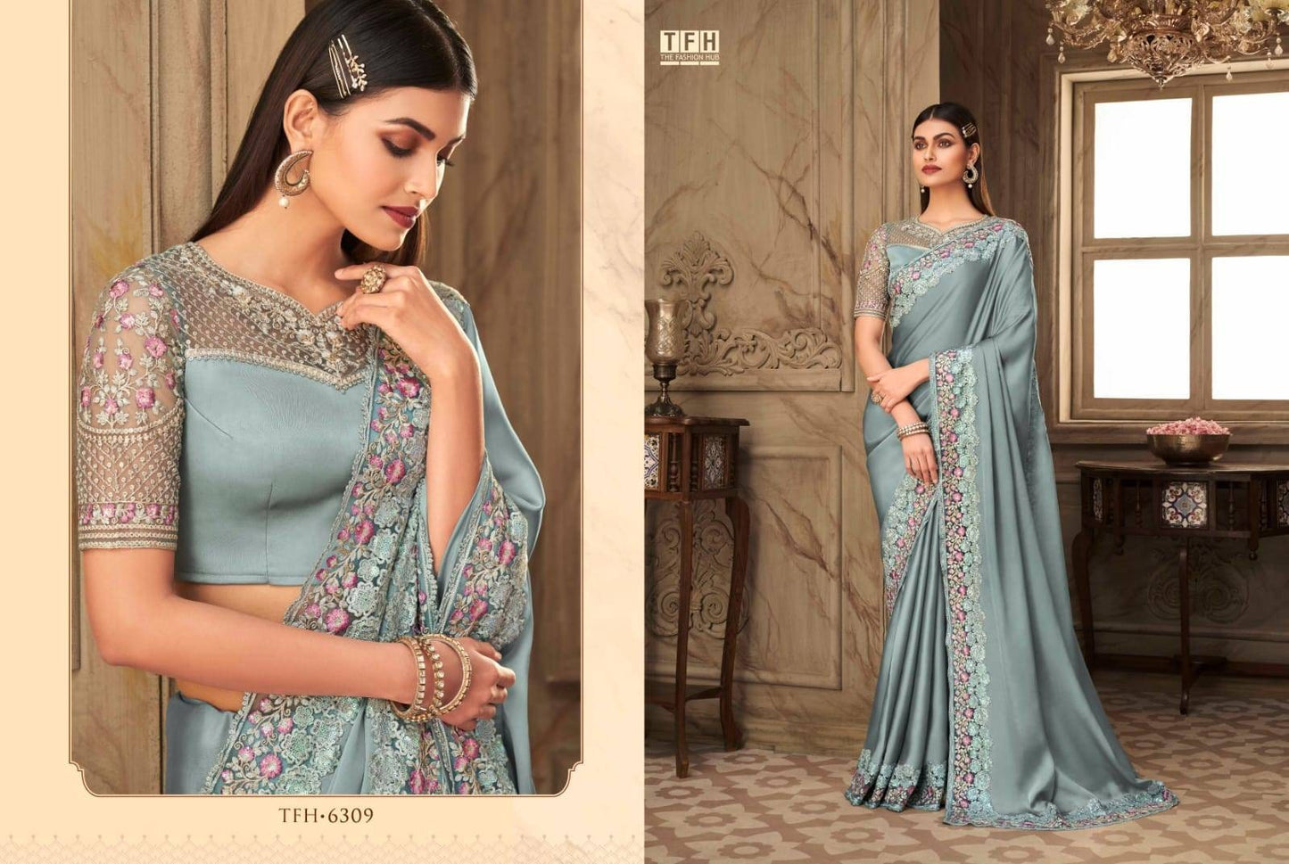 Designer saree, party wear, wedding wear saree