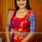 Pattu dress - red floral dress - lehenga dress - lehenga dress