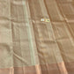 Pastel colour with zari waving Bridal pure kanchipuram silk saree - wedding silk - soft silk saree - silk mark certified