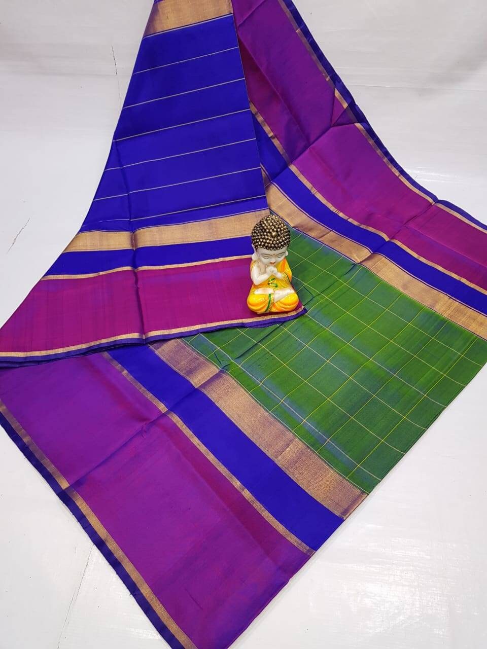 Pure uppada silk purple and green and lightweight saree - saree for women - Indian saree