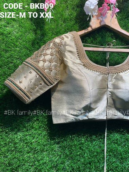 Maggum work designer saree blouse - ready made saree blouse - lehenga sarwe blouse