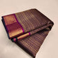 Purple Pure Kanchipuram Silk Saree with 2gram gold pure Antique zari Handloom kanchipuram - silk mark certified - bridal saree
