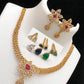 Premium quality CZ AD stone changeable necklace jewellery set, indian wedding jewellery, indian gold jewellery, jewellery for wedding